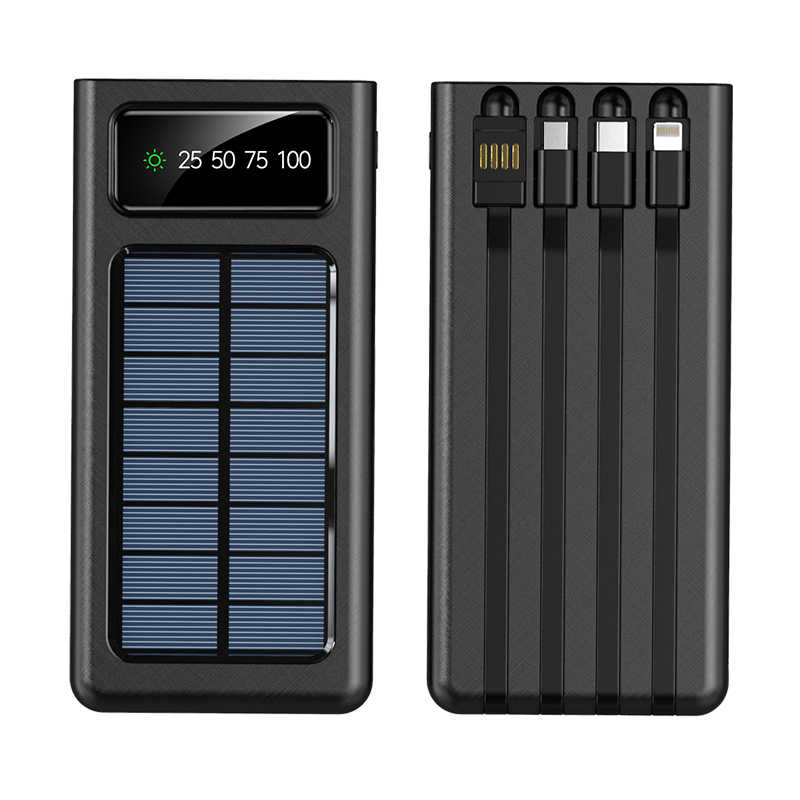 cargador solar portátil pantalla LED
