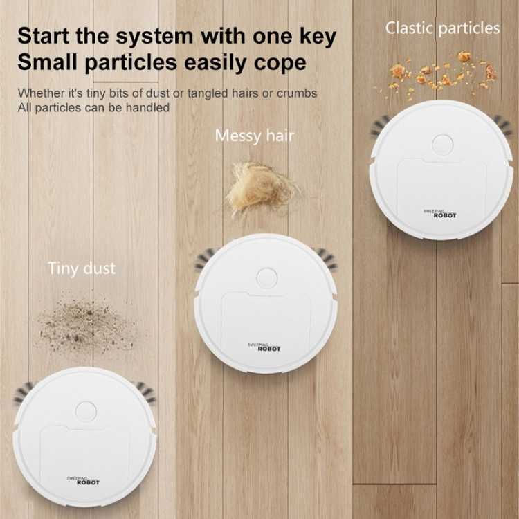 Robot Aspirador Portátil Automático 3 En 1 Con Alimentación USB