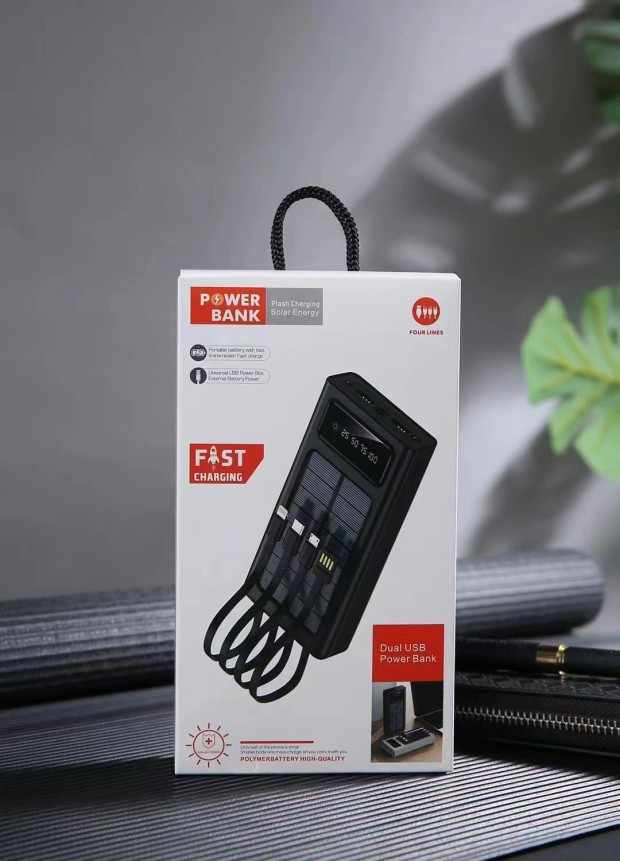 cargador solar portátil pantalla LED