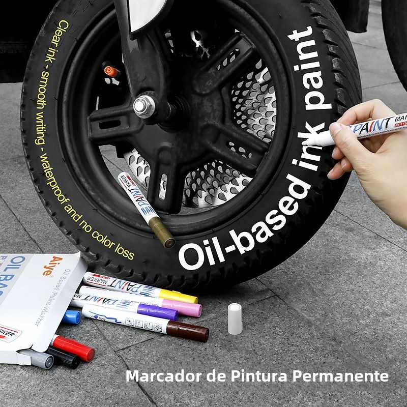 Marcador de Pintura para Neumáticos y Rayones en la Pintura de Auto