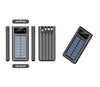 cargador solar portátil pantalla LED